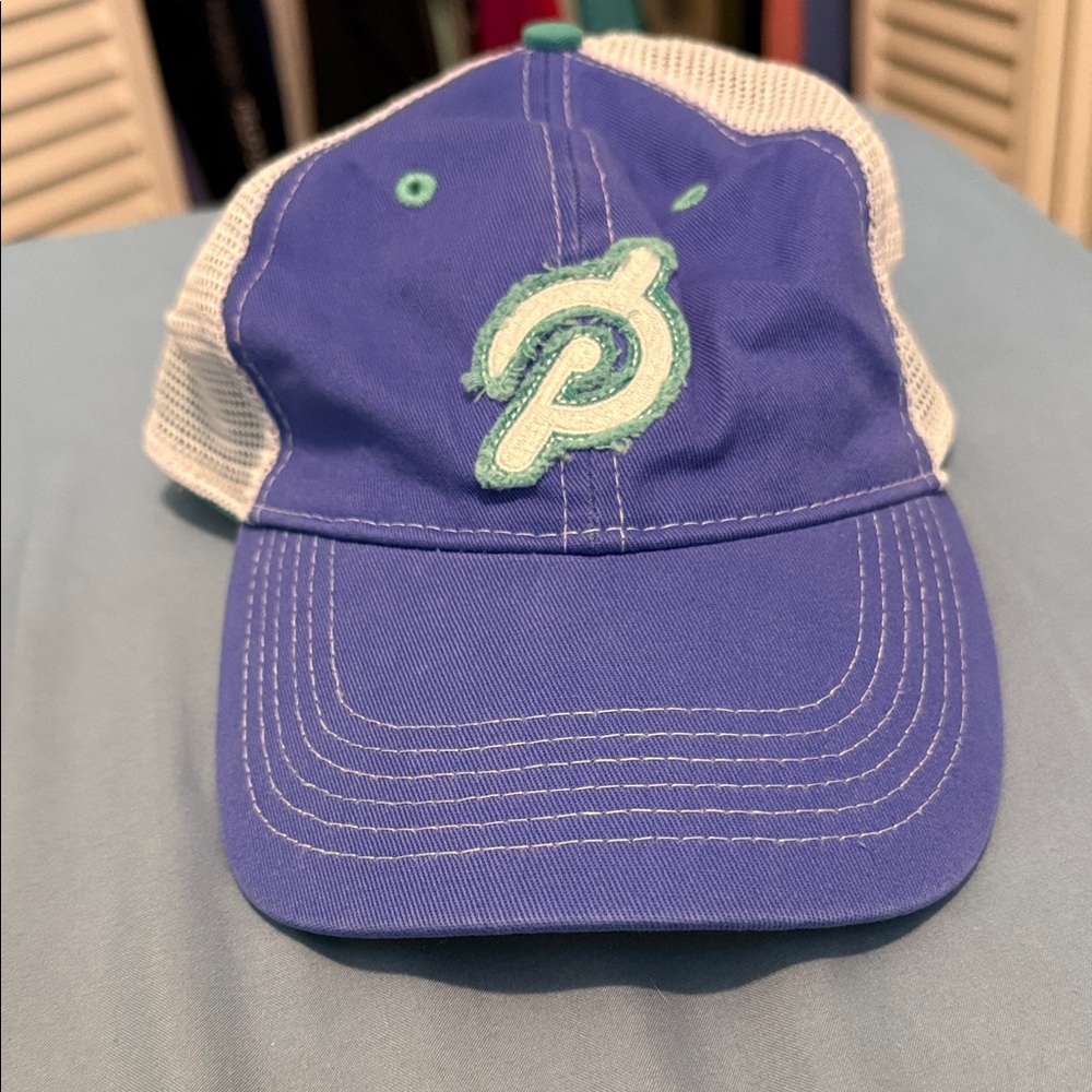Blue and White Mesh Cap